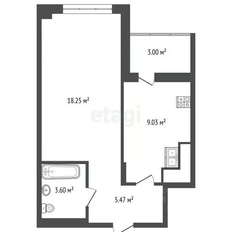 1-к кв. Татарстан, Набережные Челны ул. Николая Иванцова, 9 (39.0 м) - Фото 2