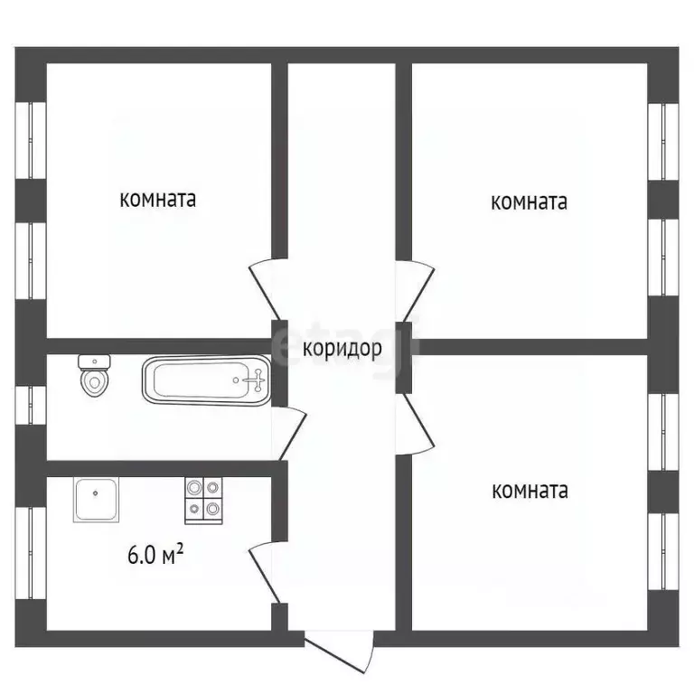 3-к кв. Московская область, Коломна ул. Левшина, 14 (71.4 м) - Фото 0