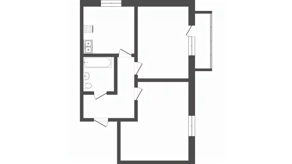 2-к кв. Тюменская область, Тюмень Казарово мкр, ул. Казаровская, 1Б ... - Фото 1