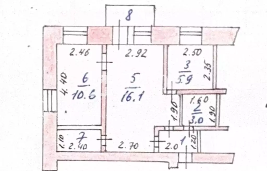 2-к кв. Ивановская область, Приволжск Революционная ул., 129 (42.5 м) - Фото 2