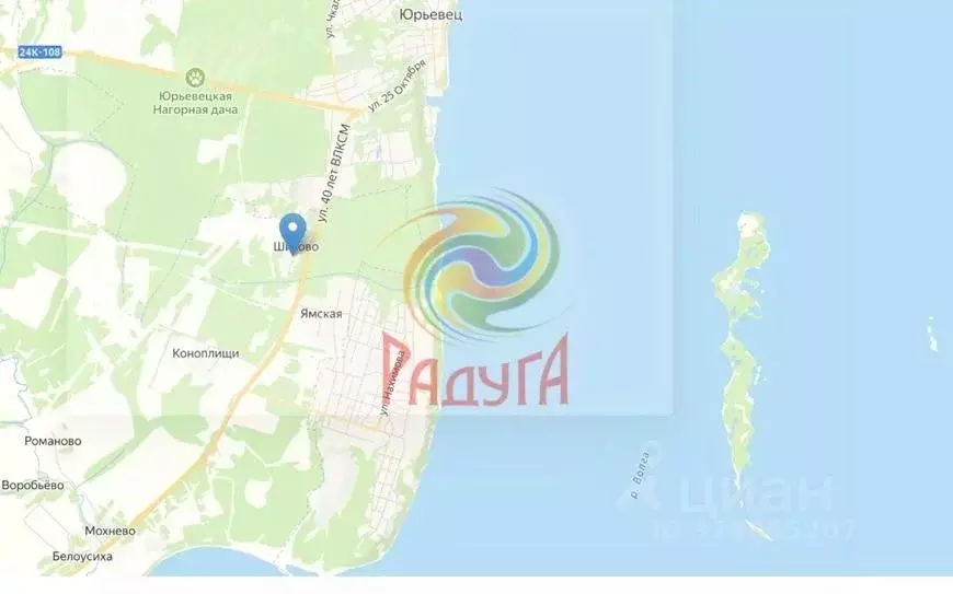 Участок в Ивановская область, Юрьевецкий район, Соболевское с/пос, д. ... - Фото 1