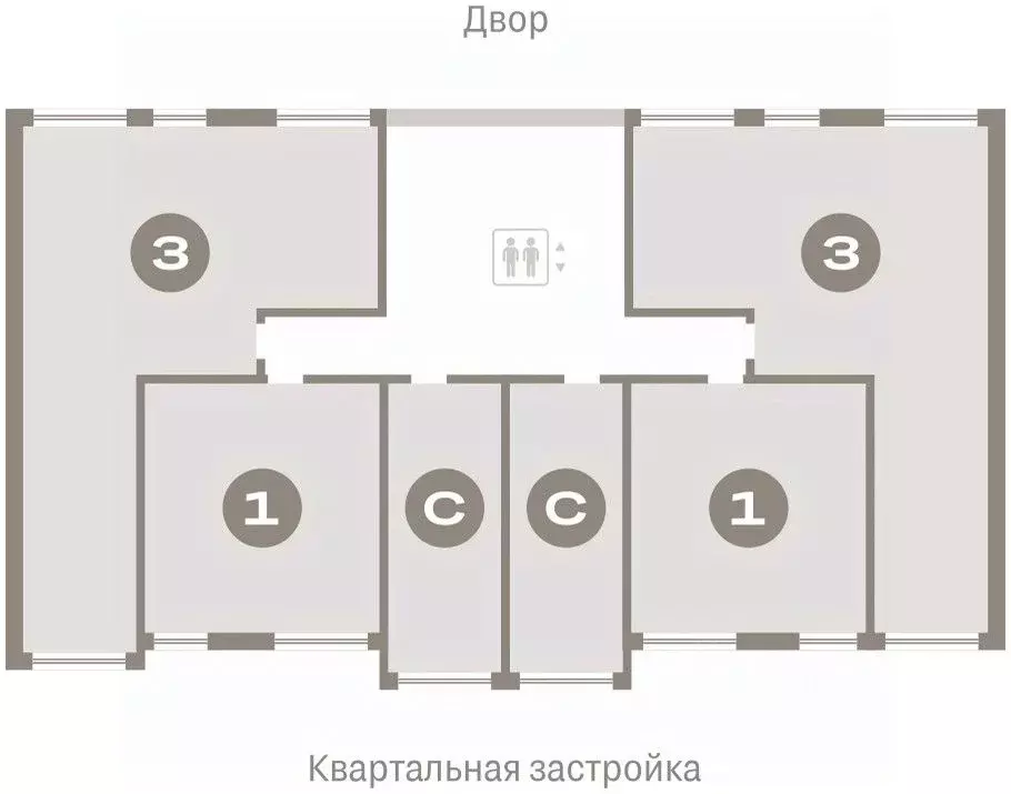 Студия Тюменская область, Тюмень Мысовская ул., 26к1 (25.79 м) - Фото 2