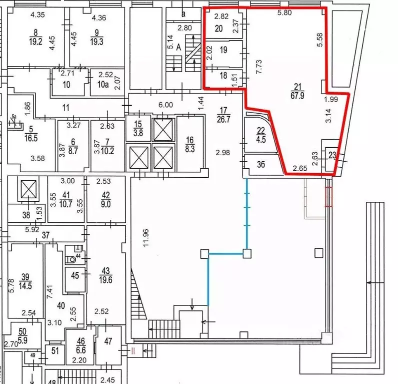 Торговая площадь в Москва Люсиновская ул., 36С1 (86 м) - Фото 1