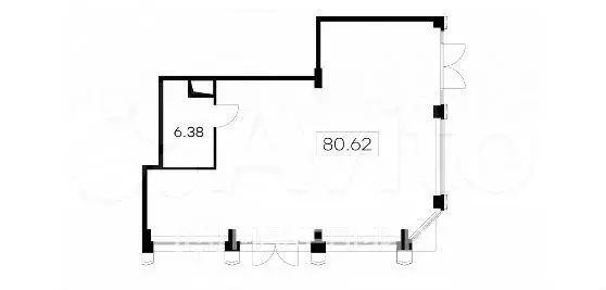 Продам помещение свободного назначения, 80.6 м - Фото 0