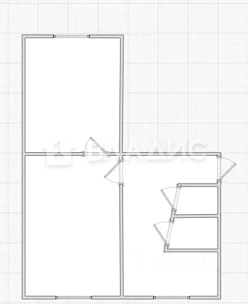 2-к кв. Иркутская область, Иркутск Рабоче-крестьянская ул., 5 (44.9 м) - Фото 2
