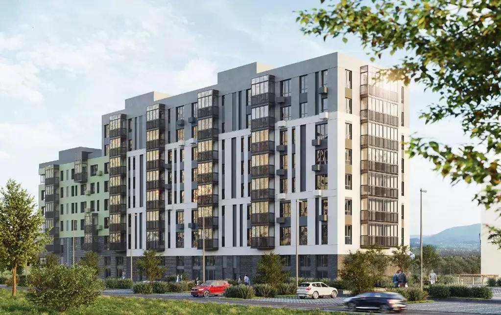 3-к кв. Красноярский край, Красноярск Юдинский жилой комплекс (67.27 ... - Фото 2