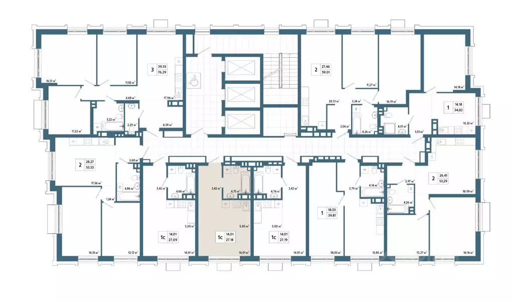 Студия Башкортостан, Уфа 42-й кв-л,  (27.24 м) - Фото 2