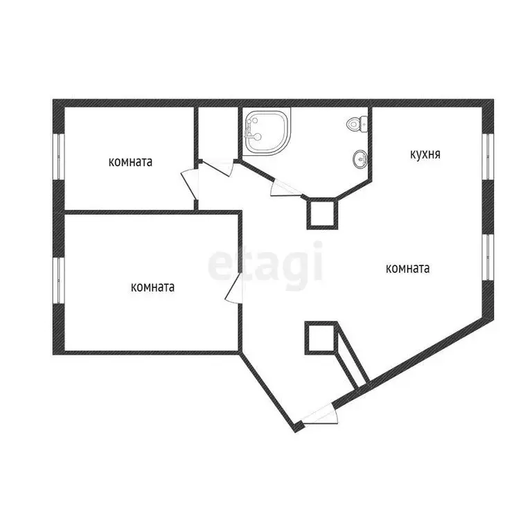 3-комнатная квартира: Курган, улица Коли Мяготина, 105 (83.3 м) - Фото 1