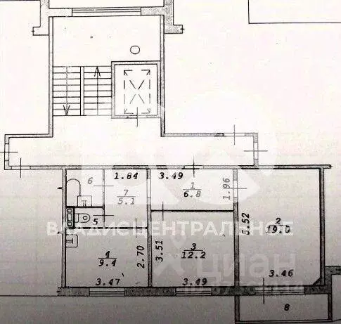 Квартира, 2 комнаты, 56.3 м - Фото 0