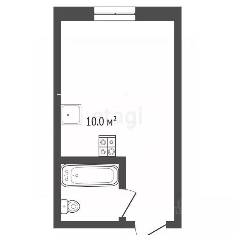 Студия Пермский край, Чернушка Пионерская ул., 48Д (15.8 м) - Фото 2