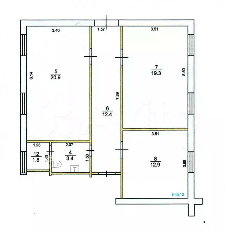 Продам офисное помещение, 70.7 м - Фото 0