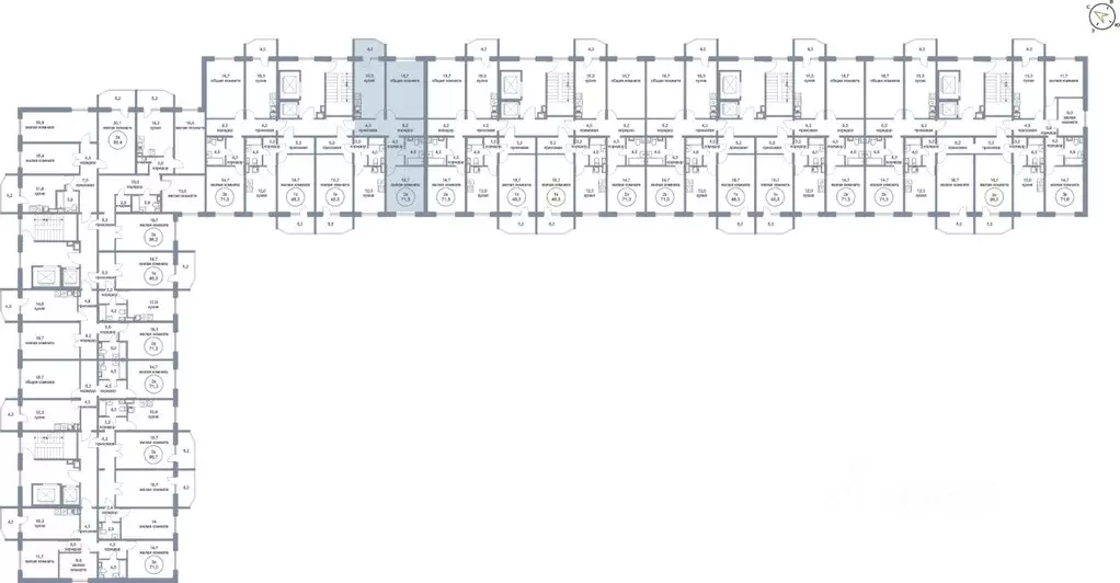 2-к кв. Ханты-Мансийский АО, Нефтеюганск 4-й мкр, 4к1 (71.3 м) - Фото 1