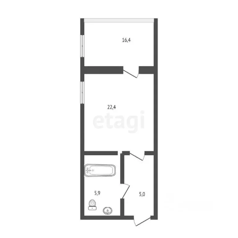 1-к кв. Крым, Сакский район, Ореховское с/пос, с. Михайловка ул. ... - Фото 2