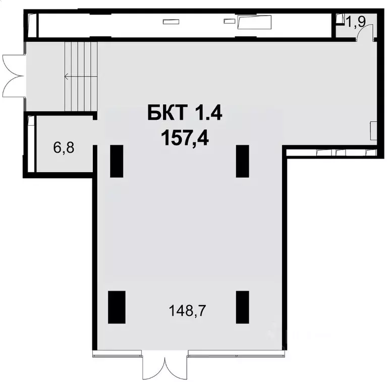 Помещение свободного назначения в Москва ул. Шеногина, 2 (157 м) - Фото 2