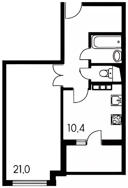 1-к кв. Московская область, Мытищи ул. Борисовка, 14 (47.0 м) - Фото 1