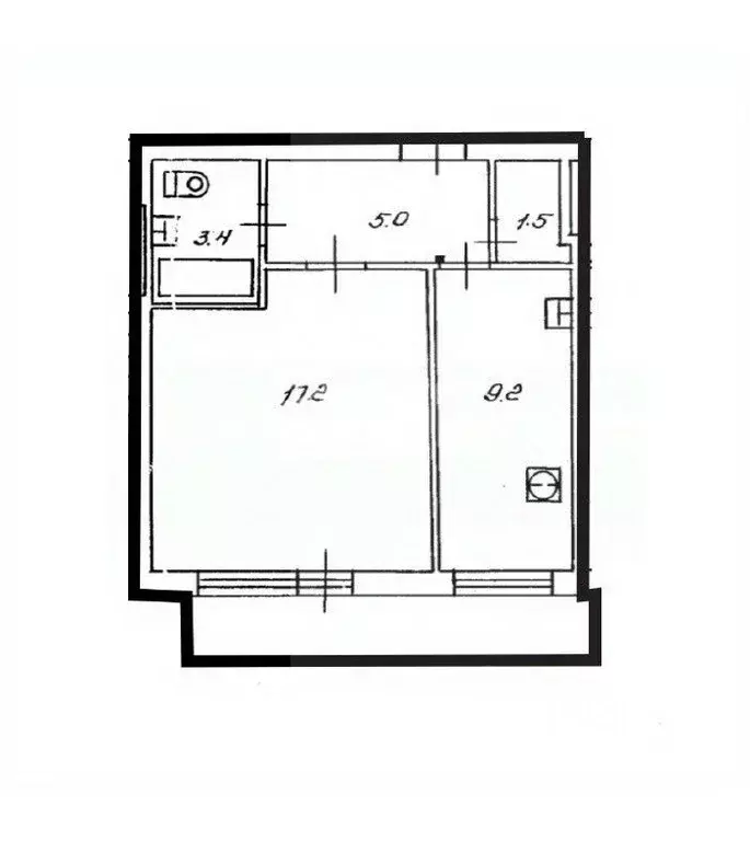 1-к кв. Калининградская область, Калининград Алданская ул., 22 (36.3 ... - Фото 1
