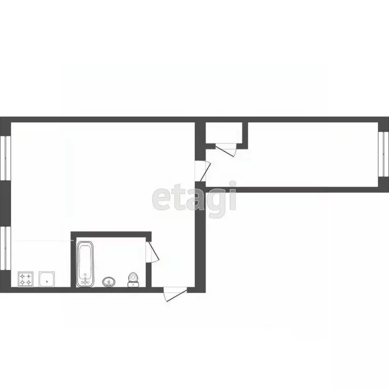 2-к кв. Тюменская область, Тюмень ул. Беляева, 17 (43.7 м) - Фото 2