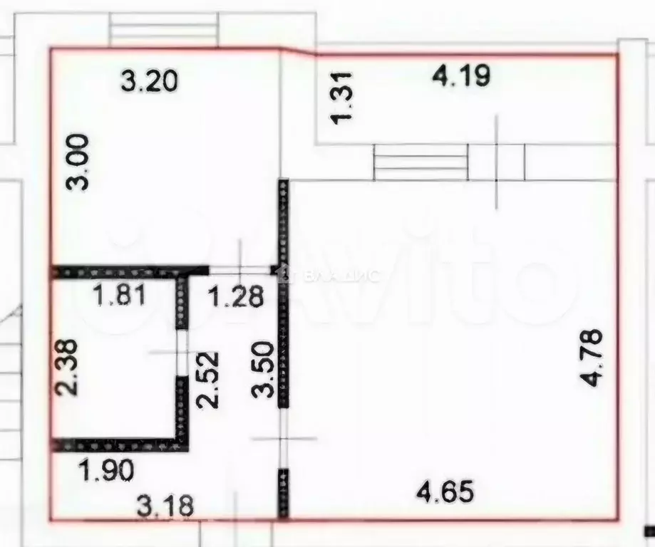 1-к. квартира, 40 м, 5/5 эт. - Фото 0