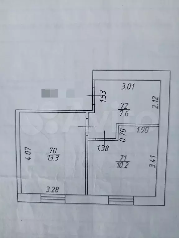 2-к. квартира, 31 м, 4/5 эт. - Фото 0