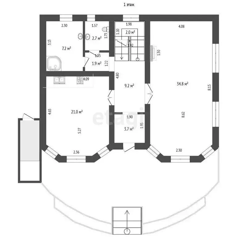 Дом в Ростов-на-Дону, Каскадная улица (313 м) - Фото 1