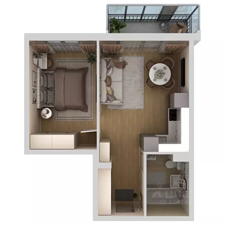 2-к кв. Пермский край, Пермь Самолетная ул., 6 (38.3 м) - Фото 2