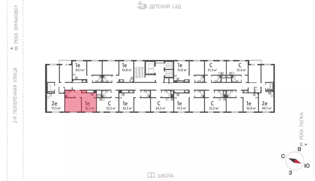 1-комнатная квартира: посёлок Ковалёво, улица Василия Мациевича, 8к1 ... - Фото 2