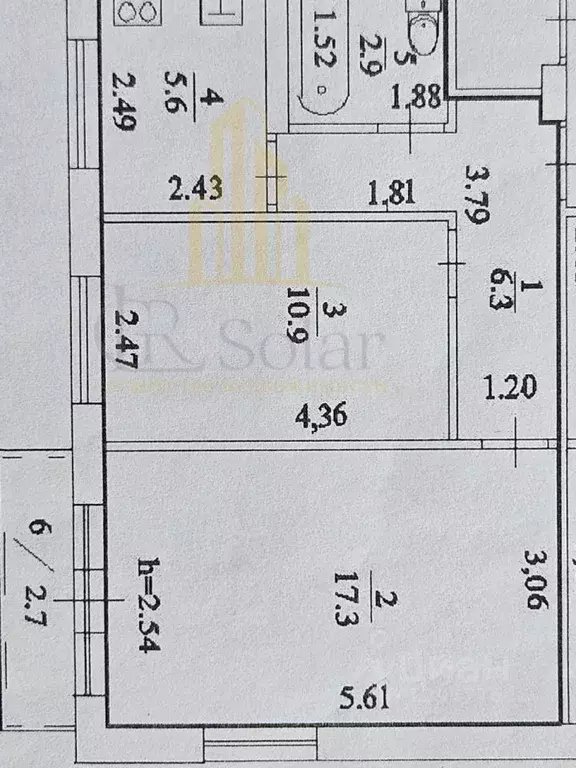 2-к кв. Башкортостан, Уфа ул. Блюхера, 12 (43.0 м) - Фото 1