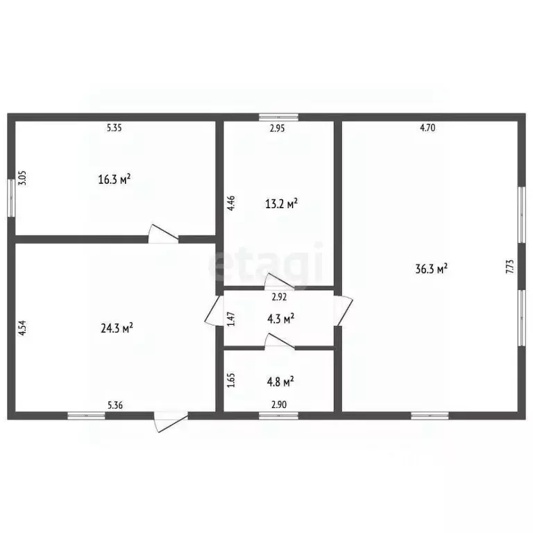 Дом в Башкортостан, Гафурийский район, с. Табынское ул. Чкалова (75 м) - Фото 2
