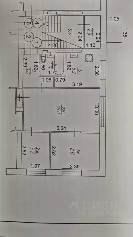 3-к кв. Калининградская область, Светлый Береговая ул. (43.0 м) - Фото 2