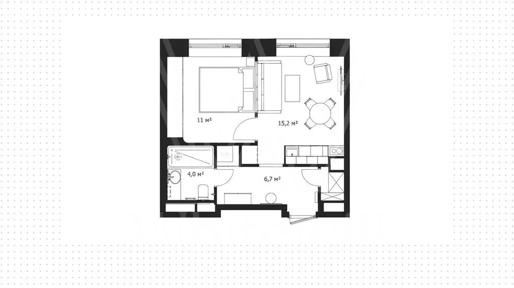 1-комнатная квартира: Москва, Причальный проезд (38 м) - Фото 1