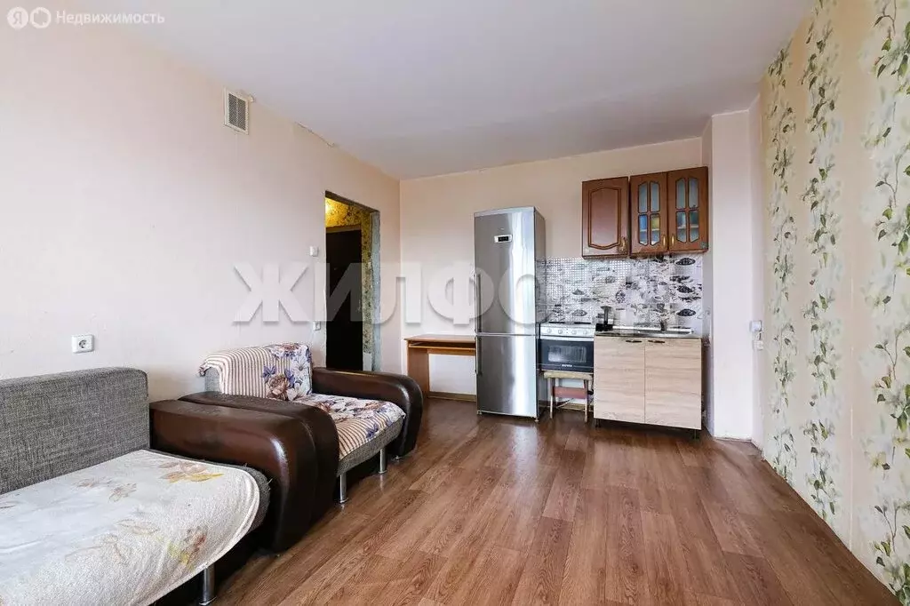 Квартира-студия: Новосибирск, Вертковская улица, 121 (27.7 м) - Фото 1