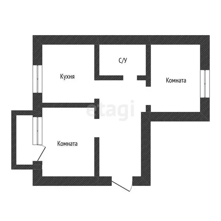 2-комнатная квартира: Остров, улица Шумейко, 1 (53.6 м) - Фото 0