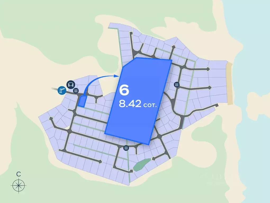 Участок в Ленинградская область, Приозерский район, Ромашкинское ... - Фото 1