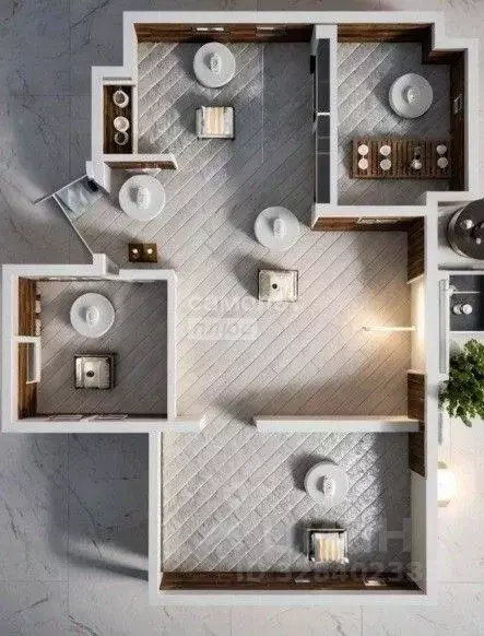 1-к кв. Москва Огородный проезд, вл20 (70.0 м) - Фото 1