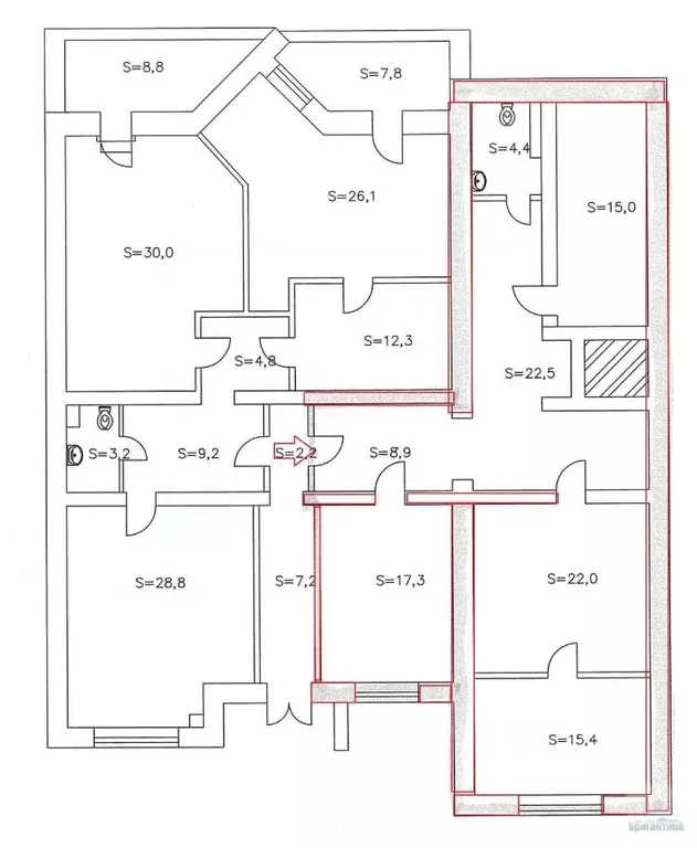Офис в Самарская область, Самара Партизанская ул., 80а (113 м) - Фото 2