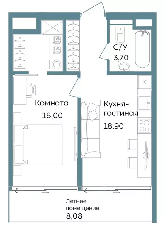 1-к кв. Крым, Саки ул. Морская (48.68 м) - Фото 1