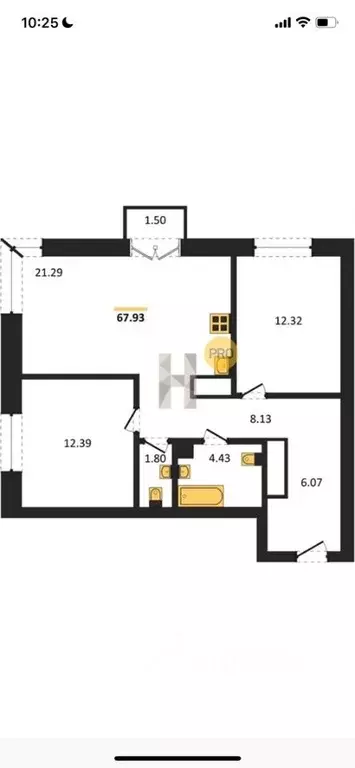 2-к кв. Удмуртия, Ижевск ул. Карла Маркса, 308к2 (70.0 м) - Фото 1