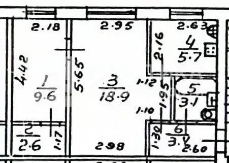 2-к кв. Московская область, Подольск проезд Спортивный, 5 (43.3 м) - Фото 2