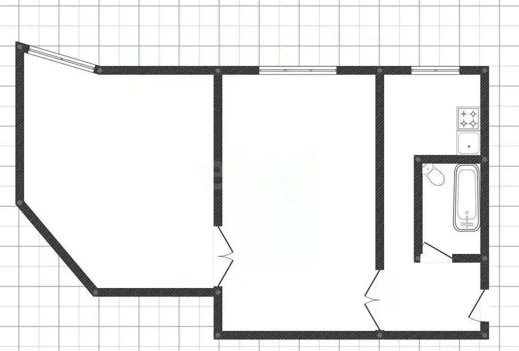 2-к кв. Иркутская область, Ангарск 17-й мкр, 4 (57.0 м) - Фото 1