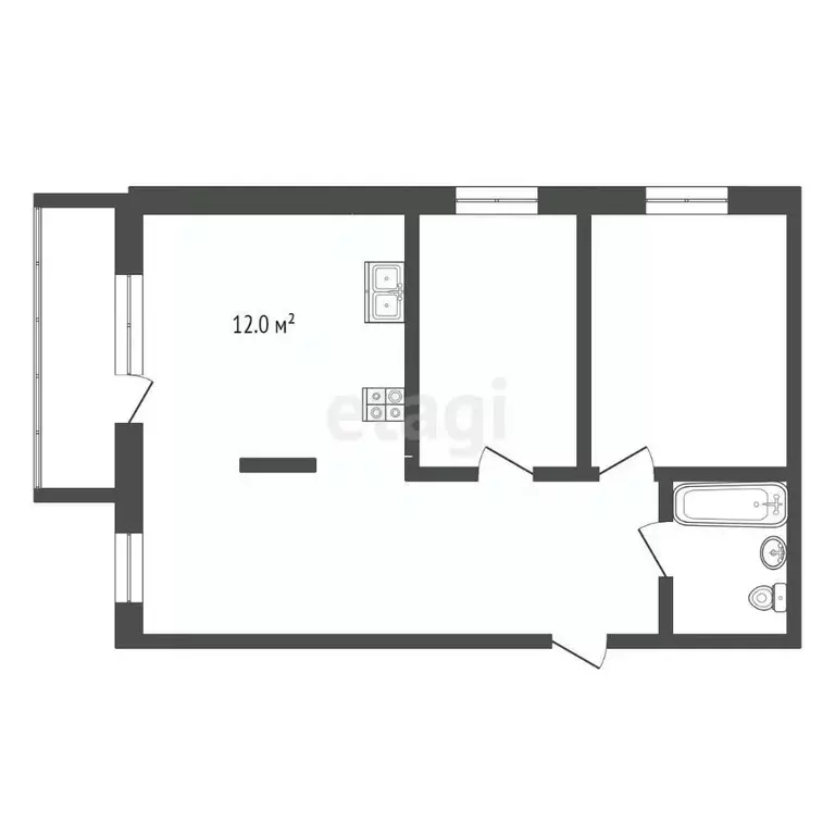 3-к кв. Владимирская область, Муром Пролетарская ул., 5 (58.5 м) - Фото 1