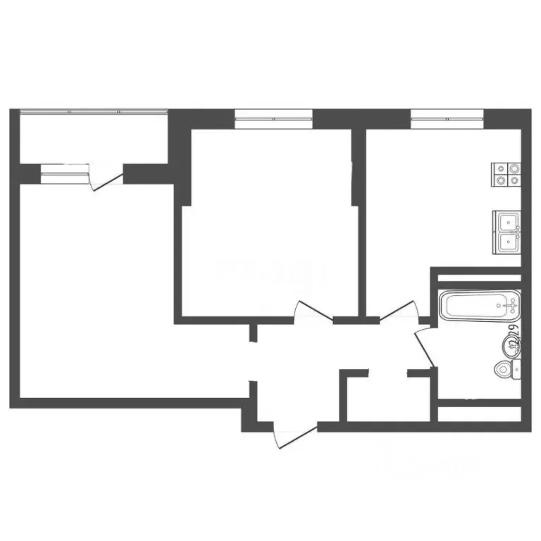 2-к кв. Москва ул. Плеханова, 22 (53.5 м) - Фото 2