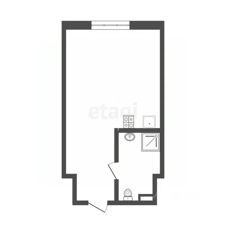 Студия Москва Гостиничный проезд, 8К1 (20.0 м) - Фото 1