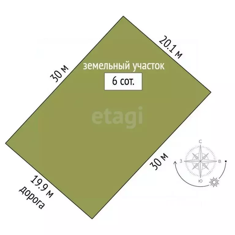 Участок в Крым, Белогорский район, с. Мичуринское ул. Школьная, 4 (7.0 ... - Фото 2