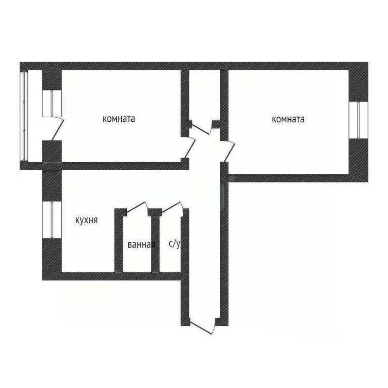 2-к кв. Курганская область, Курган ул. Володарского, 103 (44.3 м) - Фото 2