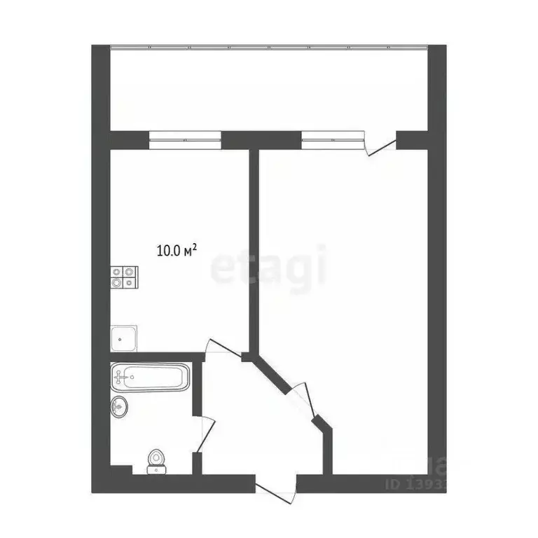 1-к кв. Тюменская область, Тюмень Солнечный проезд, 7 (41.0 м) - Фото 1