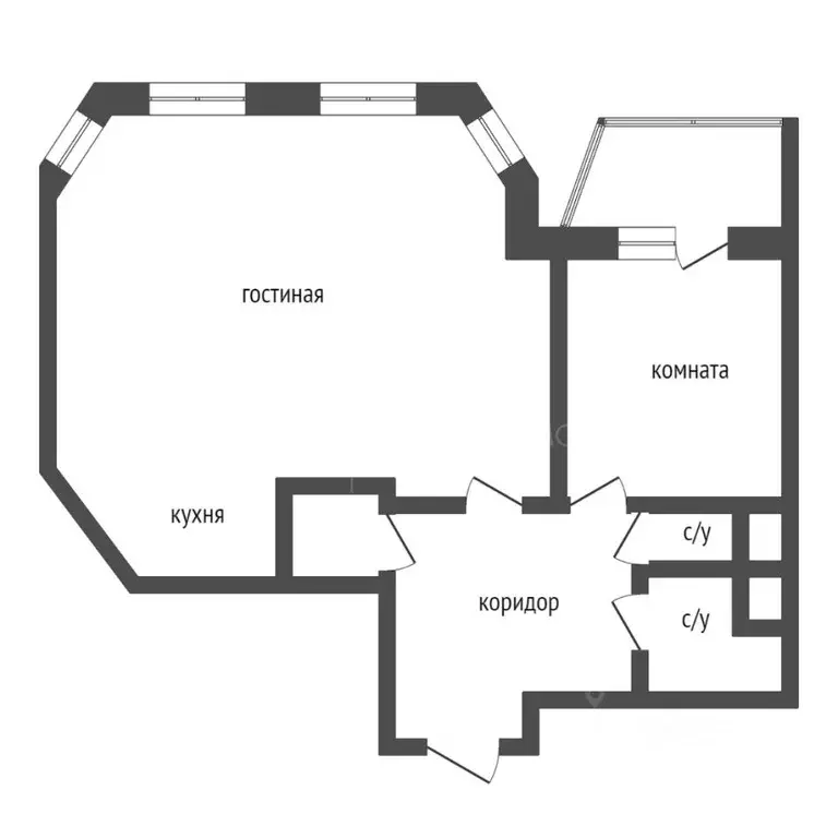 2-к кв. Тюменская область, Тюмень Первомайская ул., 50 (66.1 м) - Фото 2