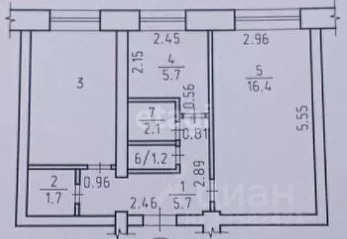 2-к кв. Удмуртия, Ижевск Удмуртская ул., 197 (43.5 м) - Фото 1