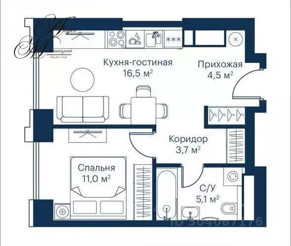 1-к кв. Москва Волоколамское ш., 95/2к6 (40.2 м) - Фото 0