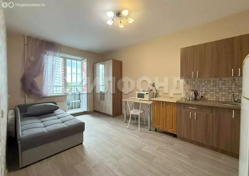 Квартира-студия: Новосибирск, улица Петухова, 103 (20.8 м) - Фото 0