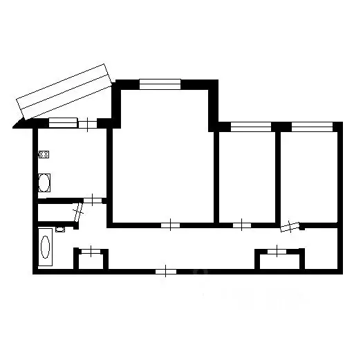 3-к кв. Ханты-Мансийский АО, Сургут ул. Мелик-Карамова, 25/2 (77.6 м) - Фото 1